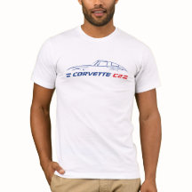 C2 Corvette - 2-sidig Manar mot T-Shirt