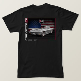 C2 Corvette - 2-sidig Manar mot T-Shirt