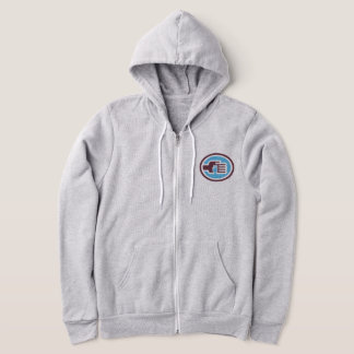 C2B: 2T-LtBlu-Långärmad Zip-D Hoodie T Shirt