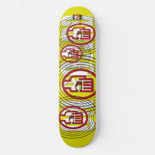 C2B: Gult Skateboard Dekar på 8,2 tum (OMBARD)