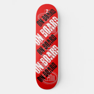 C2B: OMBORD 8 1/2-tums RED Skateboard-DOCK Mini Skateboard Bräda 18,5 Cm