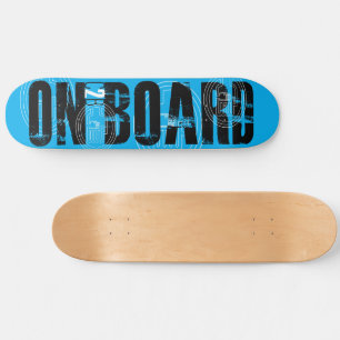 C2B: PÅ 8 1/2-tums BLU Skateboard Dekar