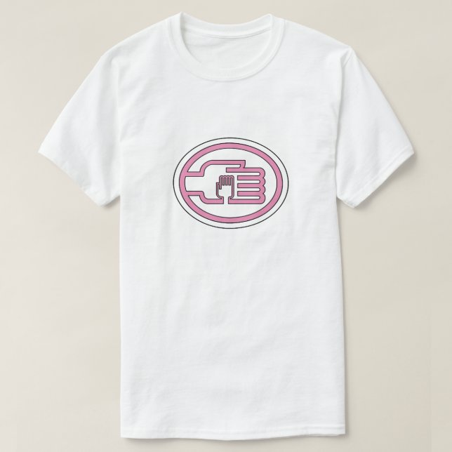 C2B: Rosa disline Basic T-Shirt (Design framsida)