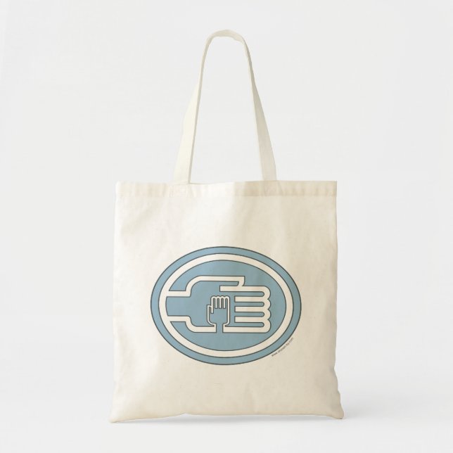 C2B: Tote Bag Blå heldragen Tygkasse (Framsidan)