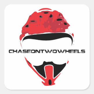 C2W-Logotyp [Svart text] Fyrkantigt Klistermärke