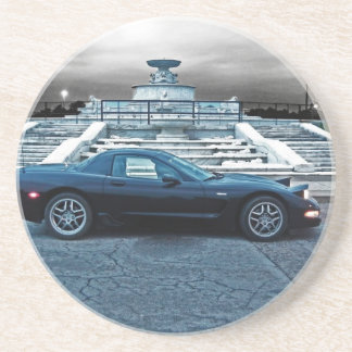 C5 ZO6 CORVETTE PÅ BELLEISLEN UNDERLÄGG SANDSTEN