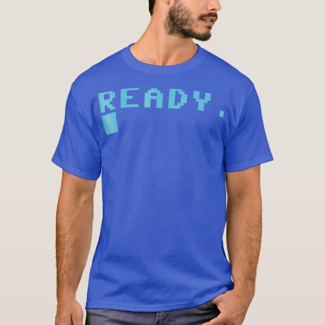 C64 Redo för Retro-speldator T Shirt (Framsida)