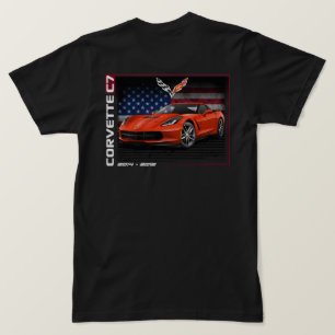 C7 Corvette - 2-sidig Manar-Shirt T Shirt