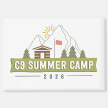 C9 Sommarläger 2026 Logotyp Magnet