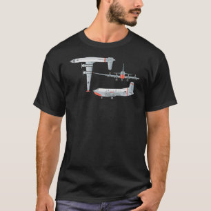 C 124 Globemaster II American Cargo Flygplan Diagr T Shirt