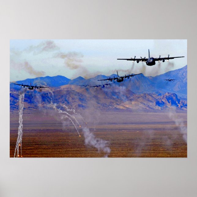 C-130 Flare Diversion. Poster (Framsidan)
