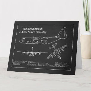 C-130 Hercules - Flygplanets plan för planerad pla Tack Kort