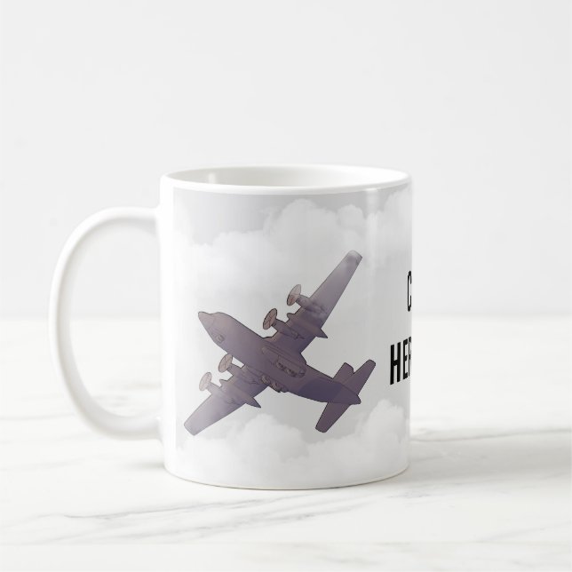 C-130 Hercules-kaffe mugg (Vänster)