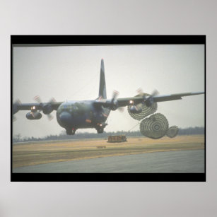 C-130 Hercules LAPES Lastplan_Militärflygplan Poster