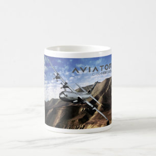 C-130 HERCULES militärflygplan Kaffemugg