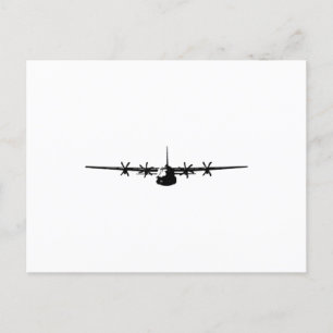 C-130 Hercules militärflygplan Meddelande Vykort