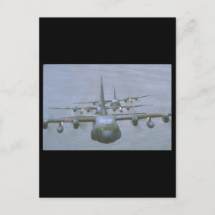 C-130 Hercules Transports_Military Aircraft Vykort