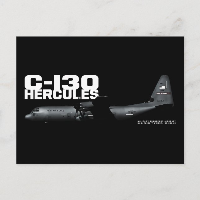 C-130 Hercules Vykort (Framsida)