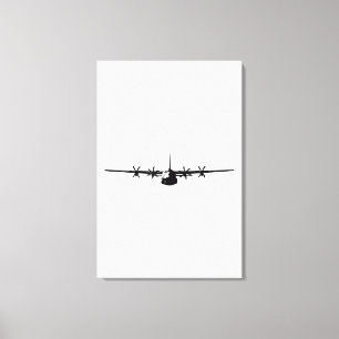 C-130 Herkules Militära luftfartyg Canvastryck