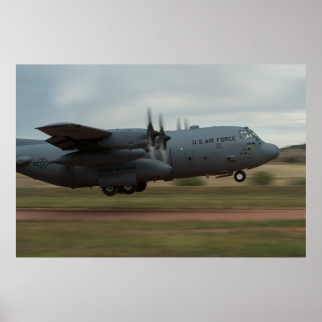 C-130 Herkulesflygplan Poster (Framsidan)