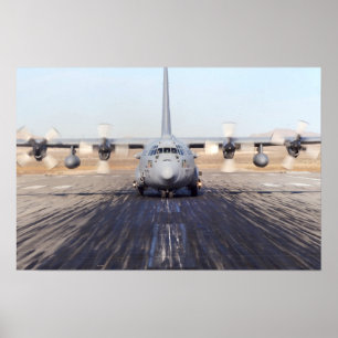 C-130 Herkulesflygplan Poster