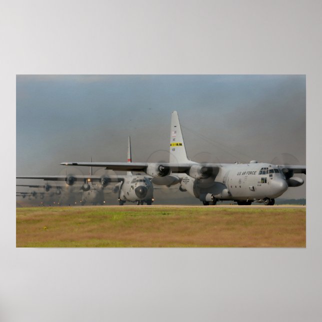 C-130 Herkulesflygplan Poster (Framsidan)
