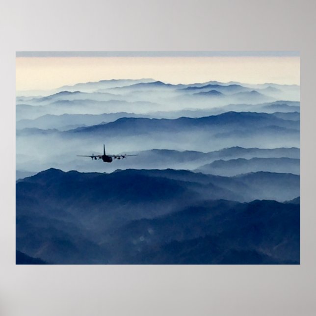 C-130 Över Dimma Poster (Framsidan)