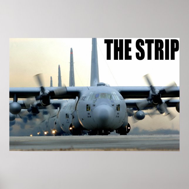 C-130 på remsan poster (Framsidan)