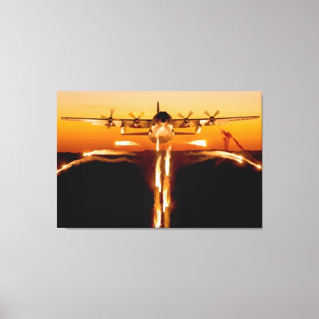 C-130H-HERCULER 32 x 48 Canvastryck (Framsida)