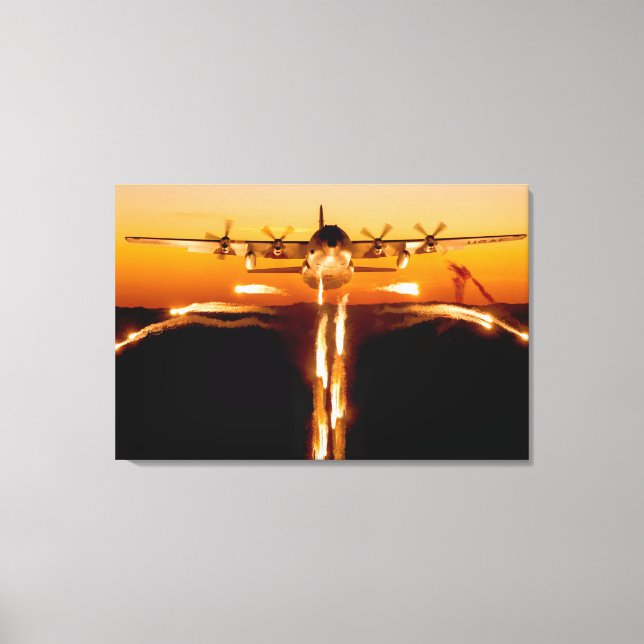 C-130H HERCULES 24x36 Canvastryck (Framsida)