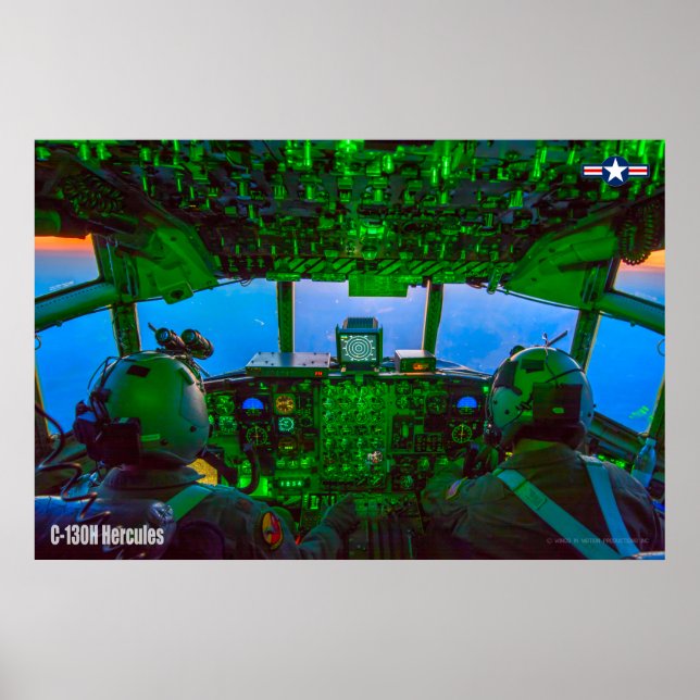C-130H HERCULES COCKPIT POSTER (Framsidan)