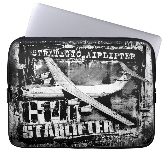 C-141 Starlifter Laptop sleeve Electronics Bag (Framsidan)