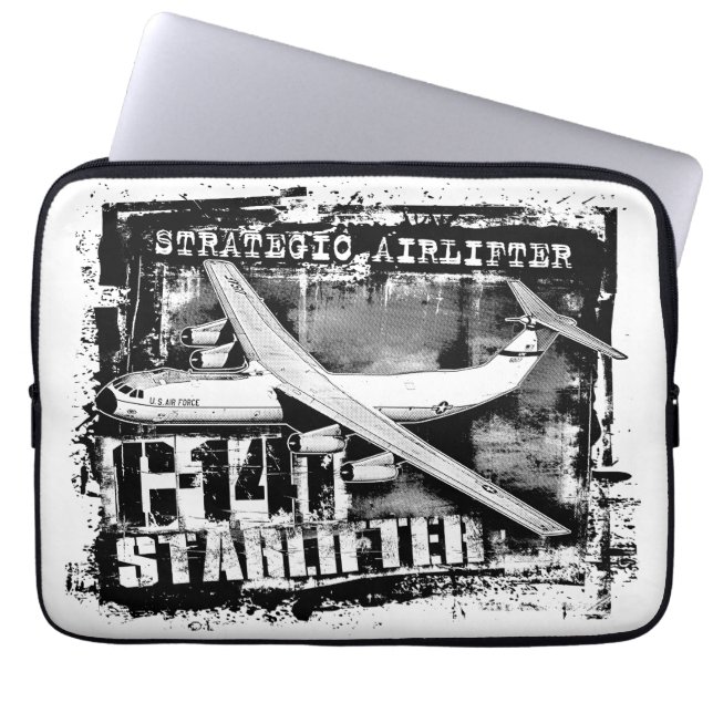 C-141 Starlifter Laptop sleeve Electronics Bag (Framsidan)