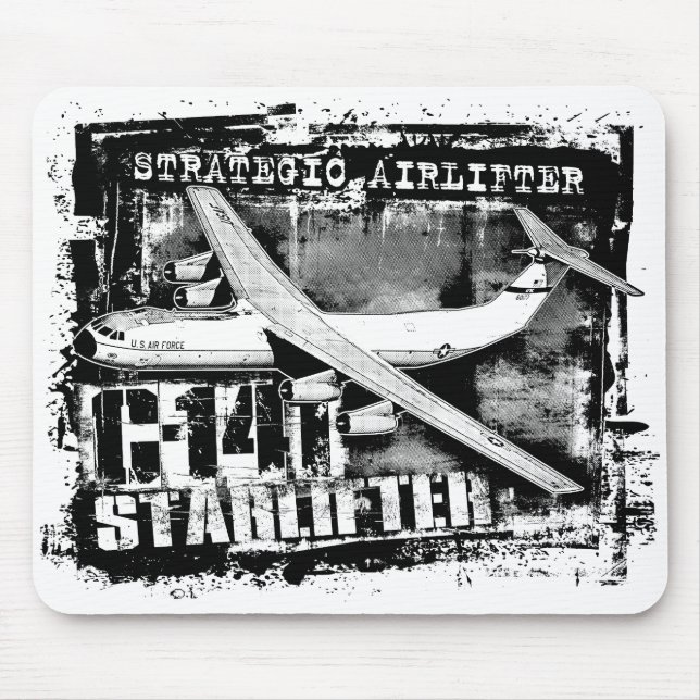 C-141 Starlifter Mouse Pad Mousepad Musmatta (Framsidan)