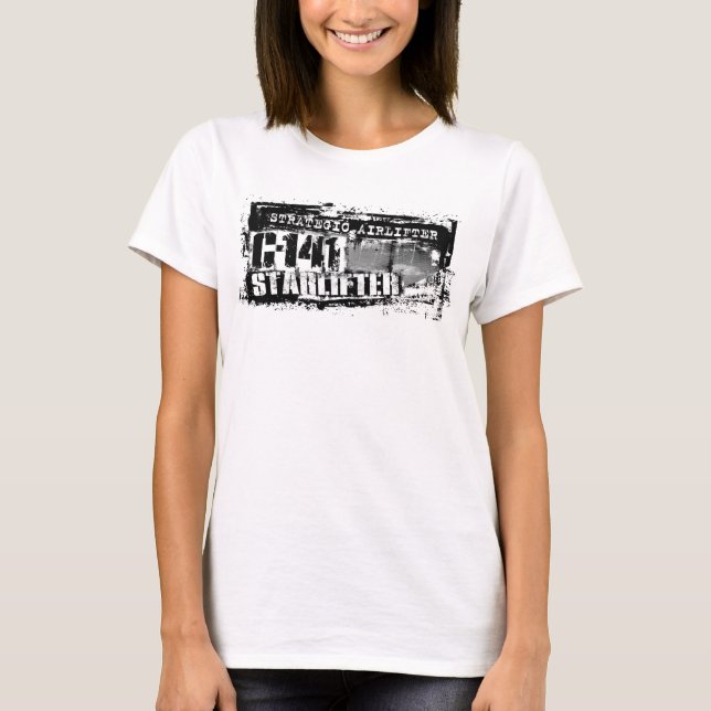C-141 Starlifter T-Shirt T-Shirt (Framsida)