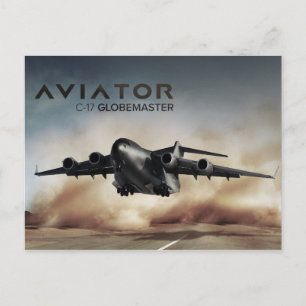 C-17 Globemaster Cargo-flygplan Vykort