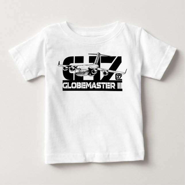 C-17 Globemaster III Baby Romper T-Shirt (Framsida)