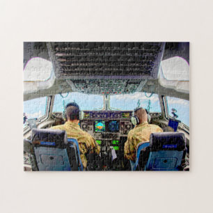 C-17 GLOBEMASTER III COCKPIT (11 x 14 TUM) Pussel