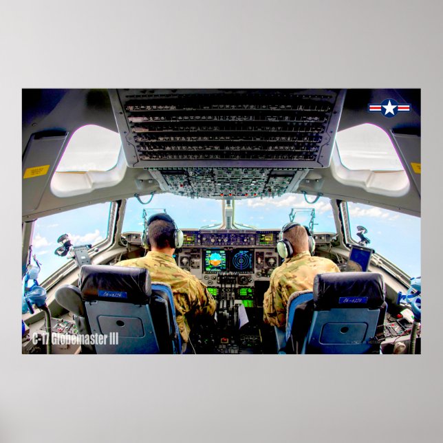 C-17 GLOBEMASTER III COCKPIT POSTER (Framsidan)