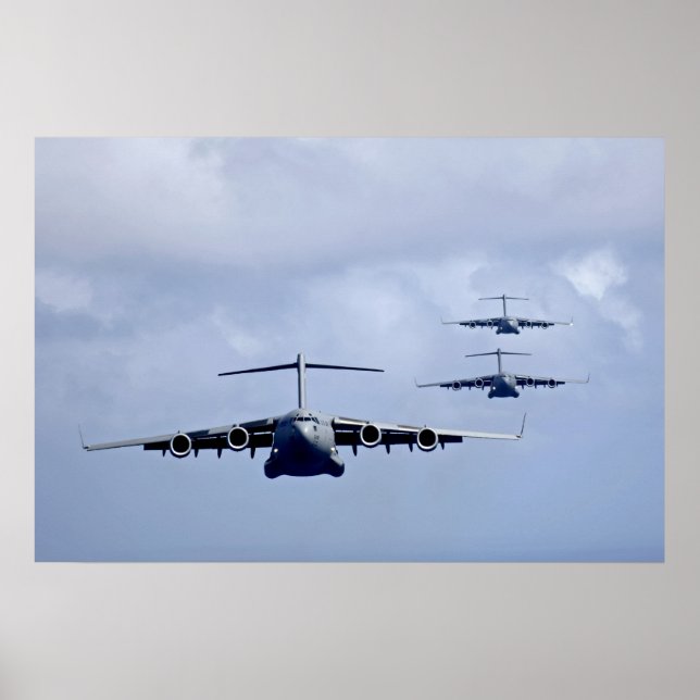 C-17 Globemaster III-flygplan Poster (Framsidan)