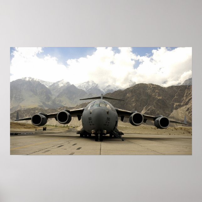 C-17 Globemaster III-flygplan Poster (Framsidan)