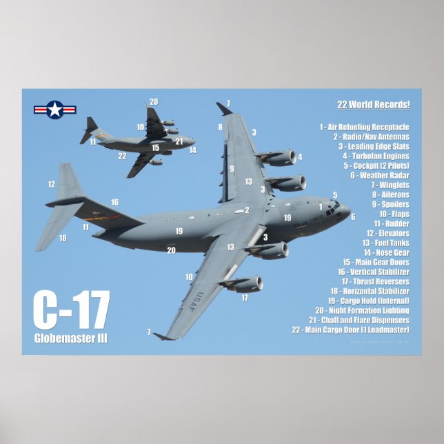 C-17 GLOBEMASTER III POSTER (Framsidan)
