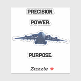 C-17 GLOBEMASTER PRECISION KRAFT UPPDRAG KLISTERMÄRKEN