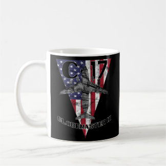 C-17 Militärflygplanet Globemaster III Patriotic Kaffemugg
