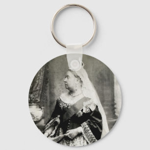 C. 1880 Queen Victoria of England Nyckelring