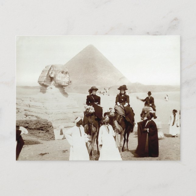 C. 1885 amerikaner i Egypten Vykort (Framsida)