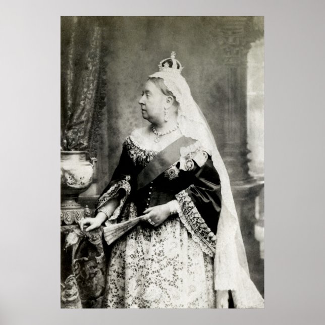 C. 1890 Queen Victoria of England Poster (Framsidan)