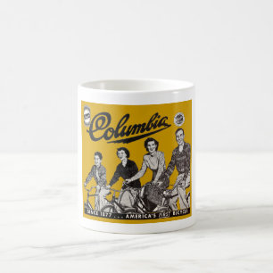 C.1949 COLUMBIA BICYCLE AD VINTAGE! GAMLA! KVAR! KAFFEMUGG