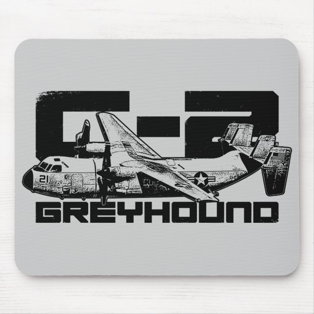 C-2 Greyhound Mousepad Musmatta (Framsidan)