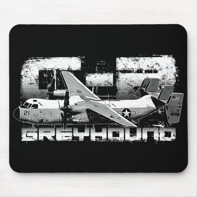C-2 Greyhound Mousepad Musmatta (Framsidan)